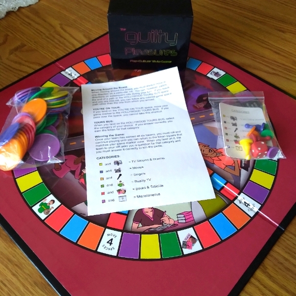 GUILTY PLEASURES POP CULTURE TRIVIA BOARD GAME - TV MOVIES MUSIC BOOKS TABLOIDS - Picture 2 of 16